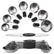KULVANO Magnetic Measuring Cups and Spoons Set – 15-Piece Essential for Precision in Cooking