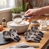 KULVANO Magnetic Measuring Cups and Spoons Set – 15-Piece Essential for Precision in Cooking